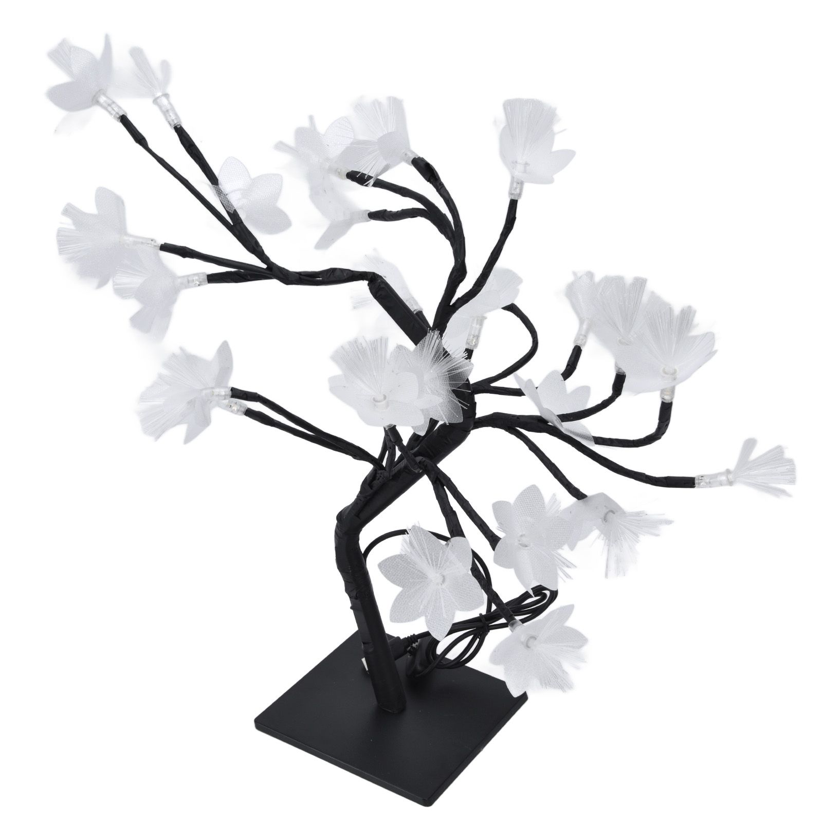 24LED Fiber Optic Tree Lamp USB Powered Simulation Flower Light for Household view 4