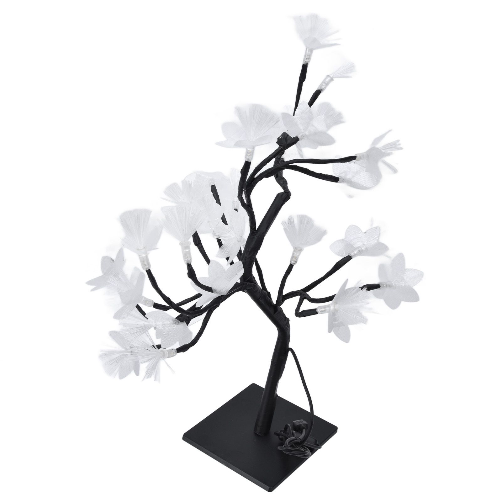 24LED Fiber Optic Tree Lamp USB Powered Simulation Flower Light for Household view 6