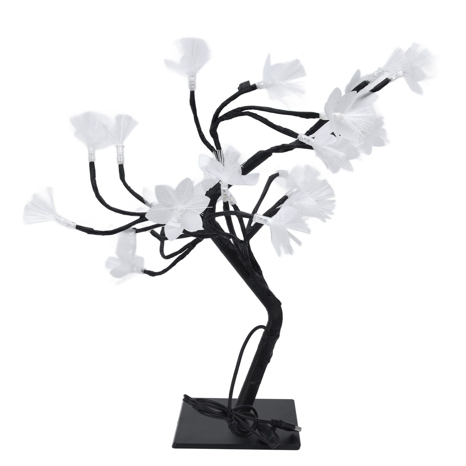 24LED Fiber Optic Tree Lamp USB Powered Simulation Flower Light for Household view 7