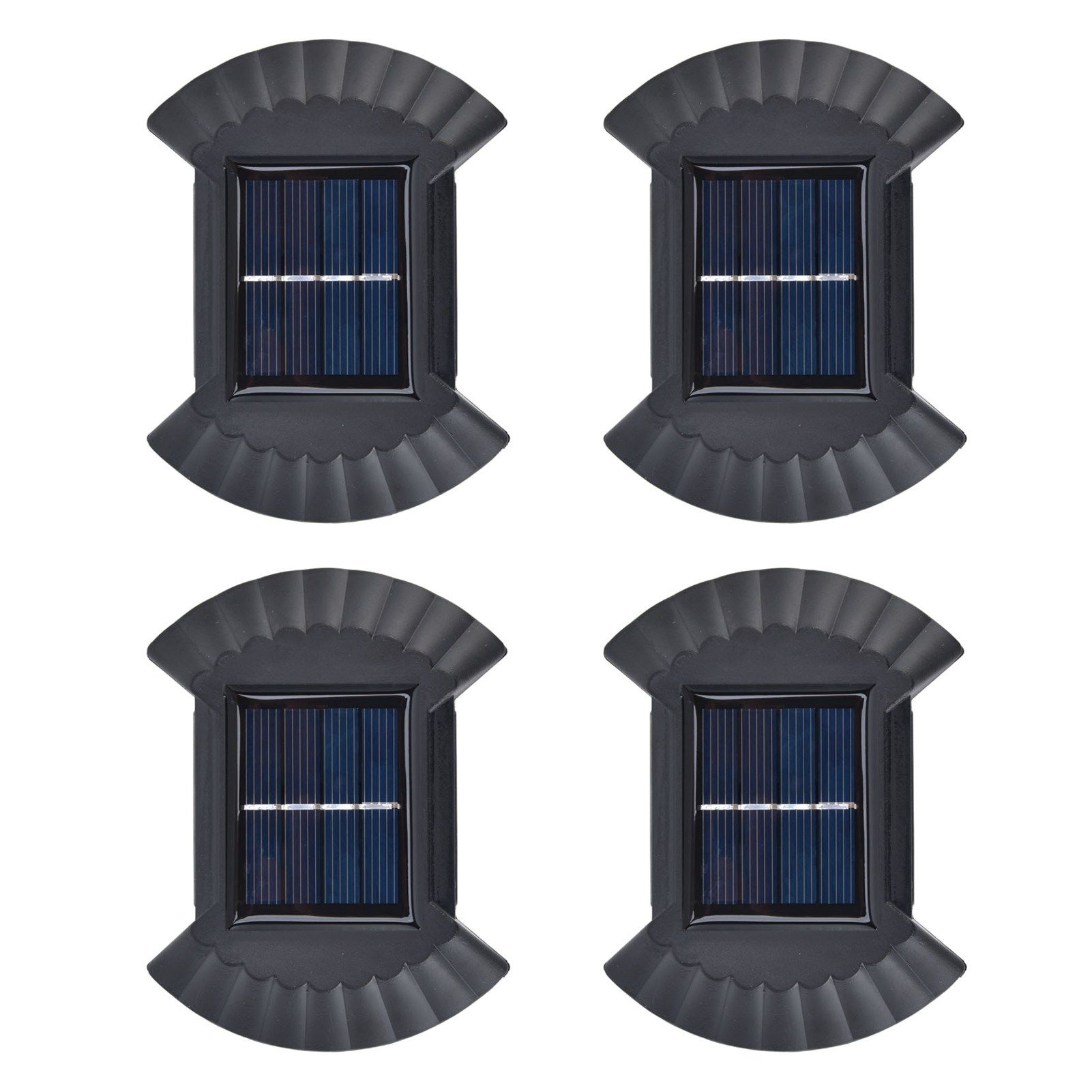 4 Sets Solar Wall Light Waterproof Multifunctional LED Solar Wall Light for view 7