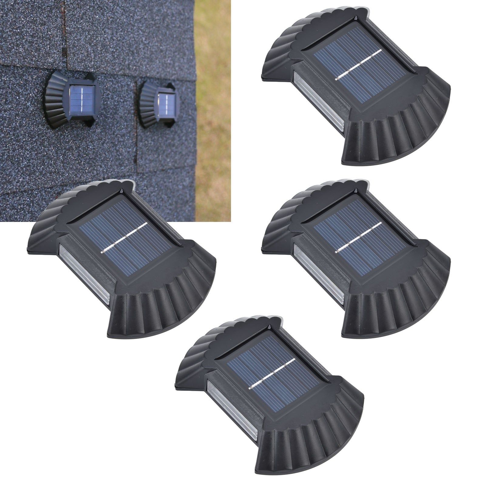 4 Sets Solar Wall Light Waterproof Multifunctional LED Solar Wall Light for view 11