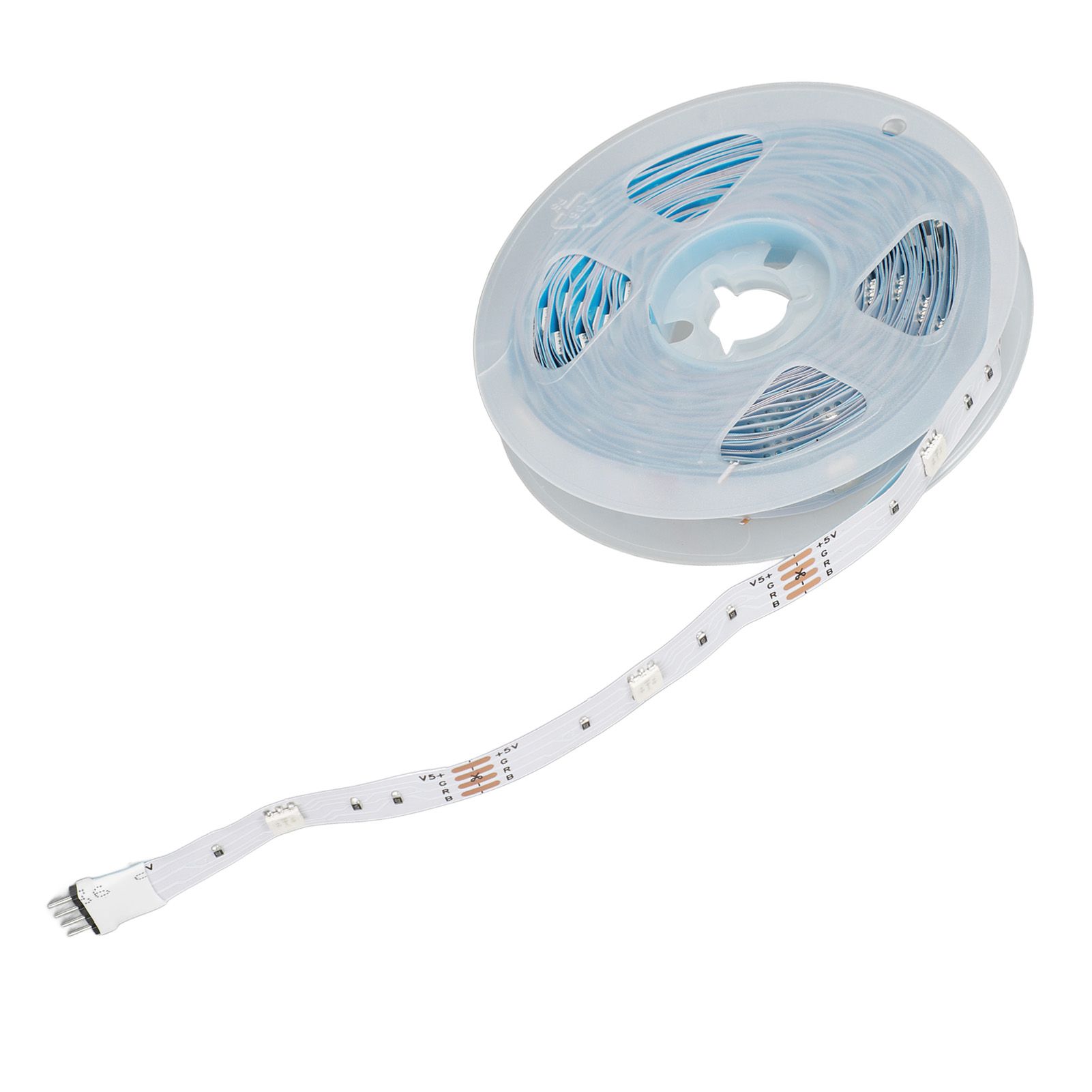 RGB LED Strip Lights Press Button Control 5V LED Lights with 3 Button view 5