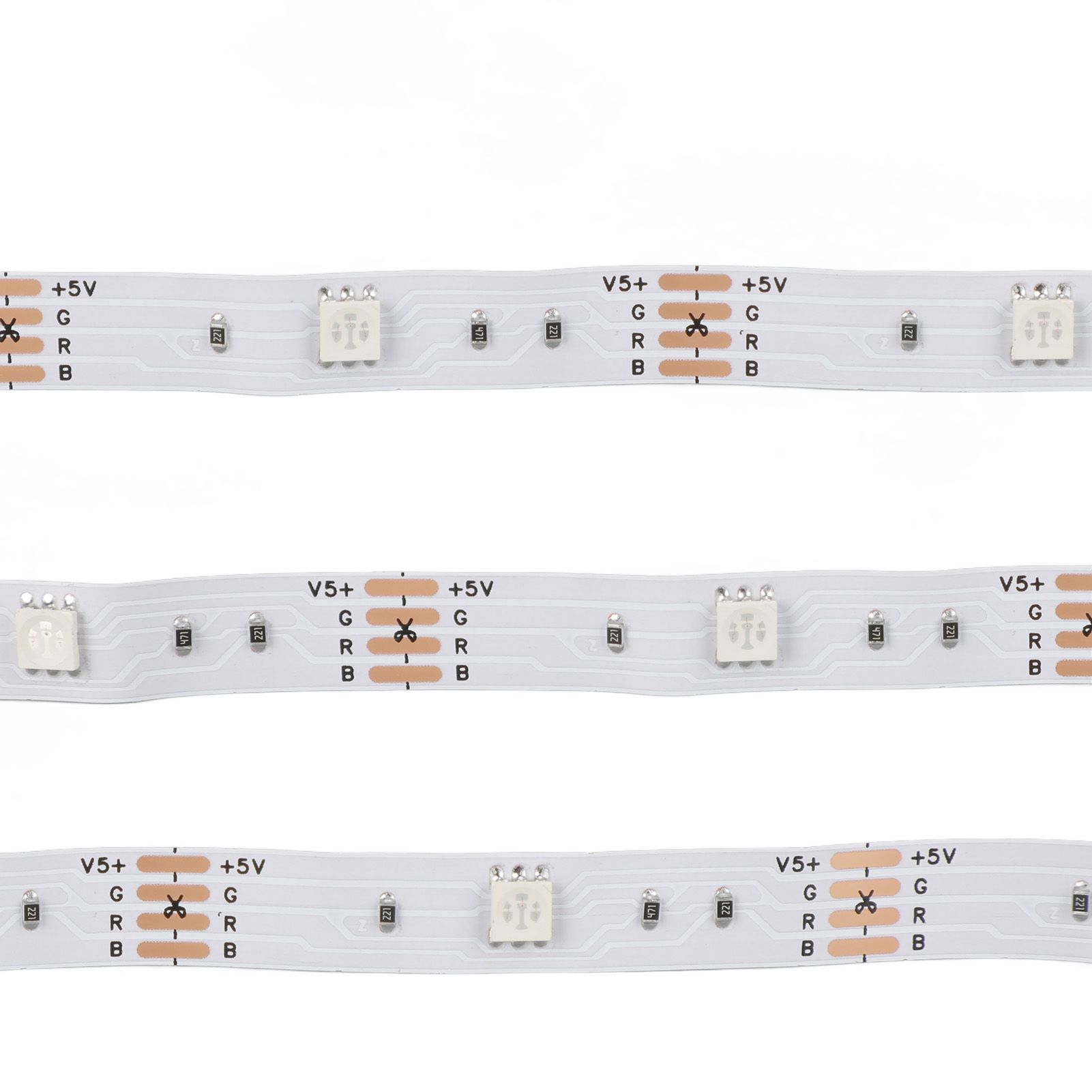 RGB LED Strip Lights Press Button Control 5V LED Lights with 3 Button view 15