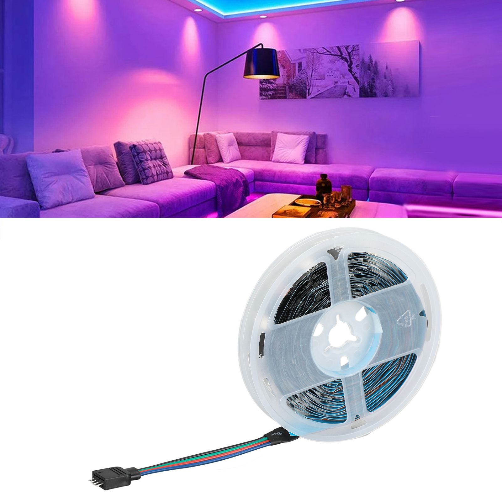 RGB Strip Lights 5V USB LED Strip Lights with 3 Button Functions for Bedroom view 11