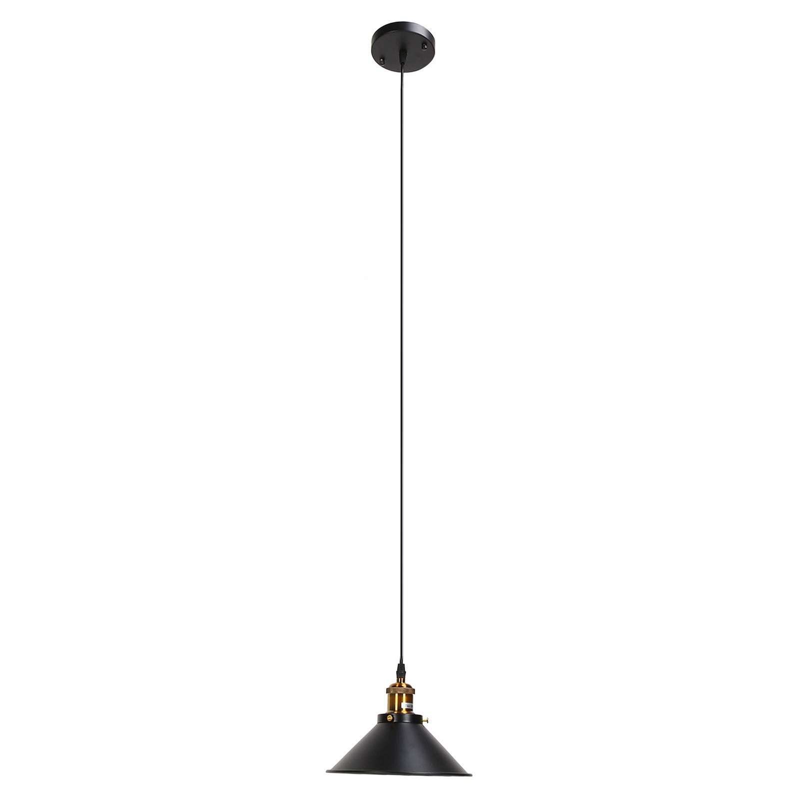 Wrought Iron Ceiling Lamp Simple Retro Industrial Style E27 Black Metal Cage