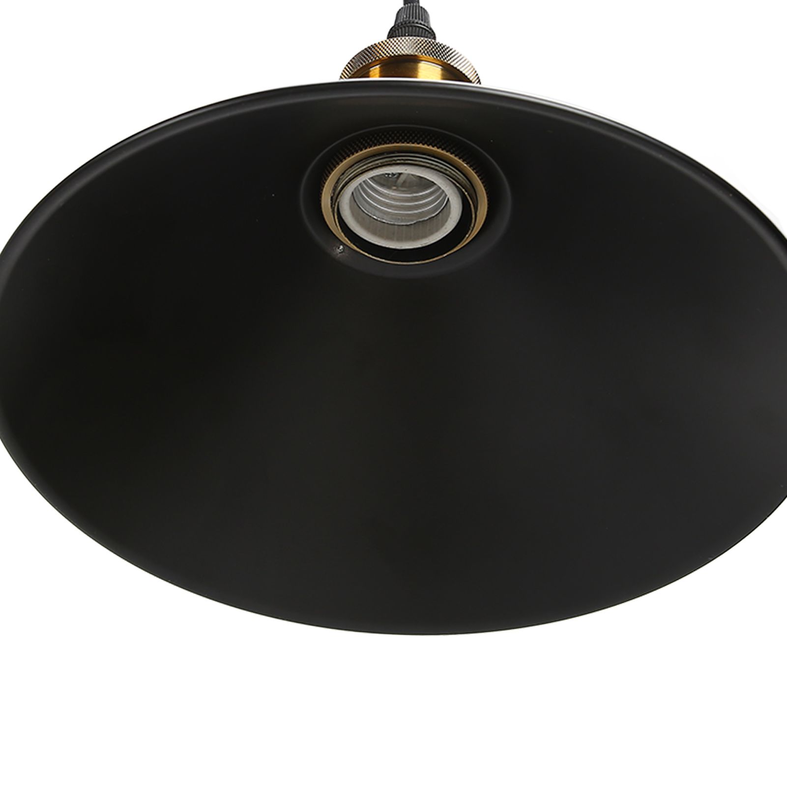 Wrought Iron Ceiling Lamp Simple Retro Industrial Style E27 Black Metal Cage view 14