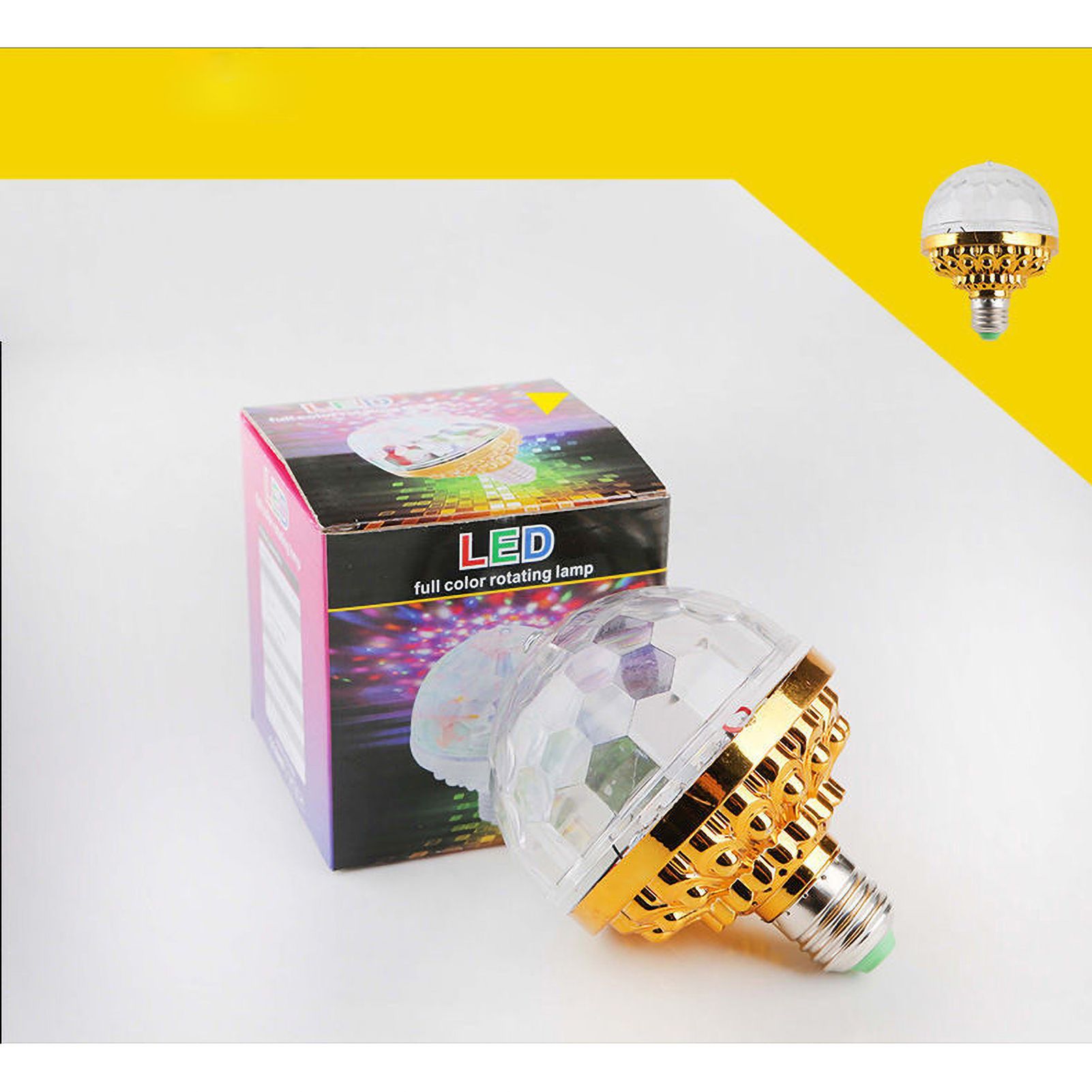 LED Full Color Rotating Lamp RGB LED Color Changing Light Bulb for Party Homes view 11