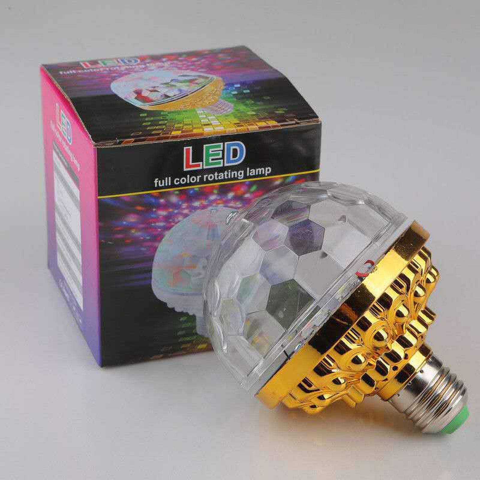 LED Full Color Rotating Lamp RGB LED Color Changing Light Bulb for Party Homes view 12