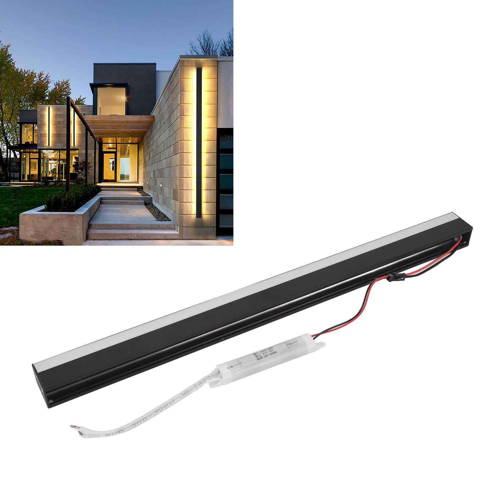 Modern LED Wall Light IP43 Waterproof Garden Strip Wall Lamp for Courtyard view 11