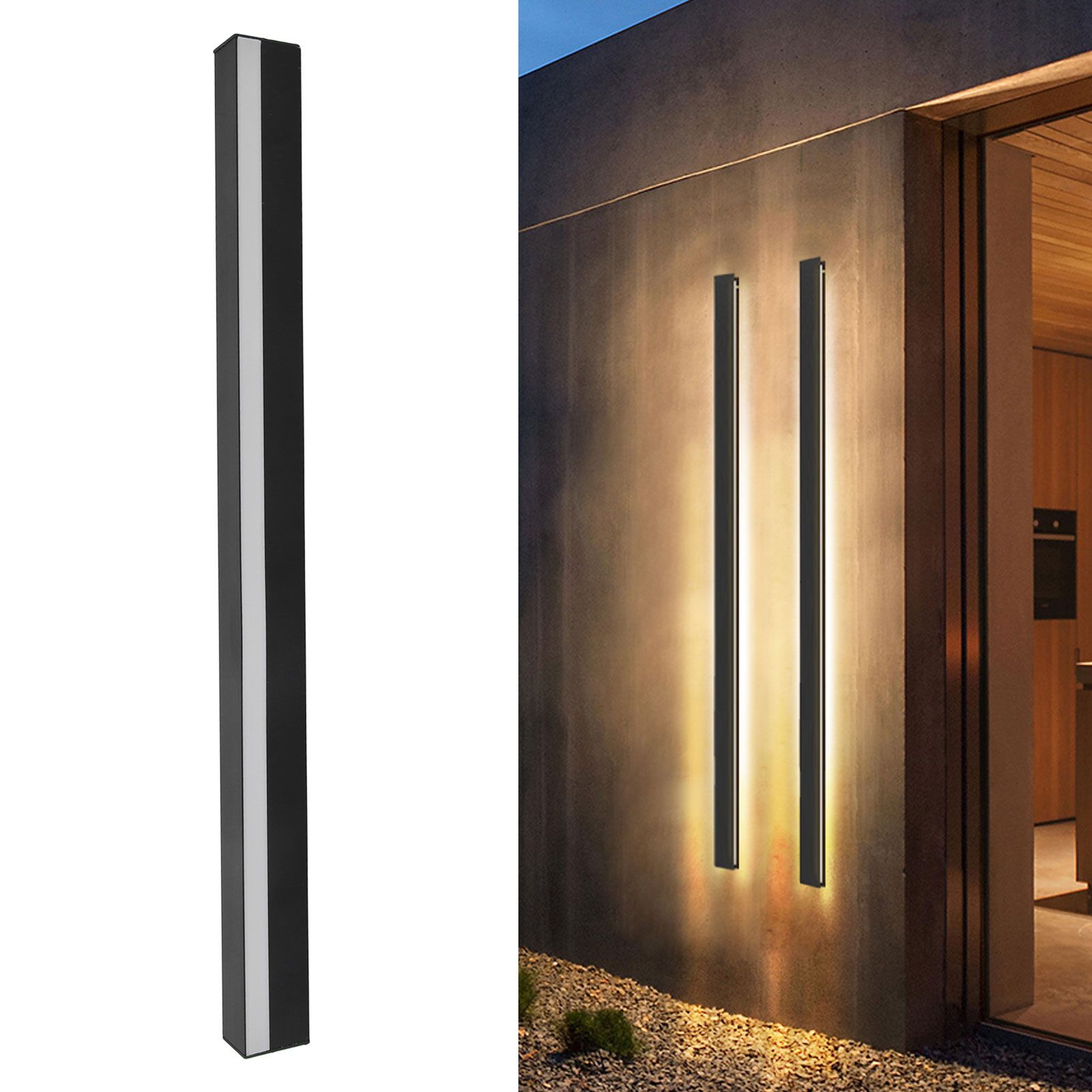 Modern LED Wall Light IP43 Waterproof Garden Strip Wall Lamp for Courtyard view 12