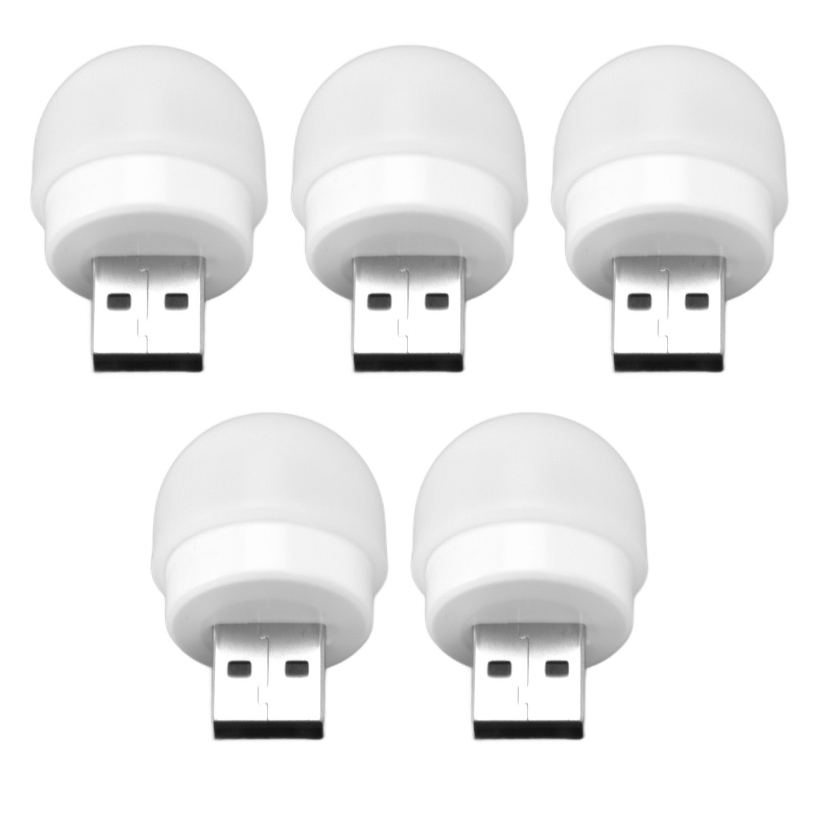 5pcs USB Night Lights Plug In Energy Saving Eye Protection Mini LED Bulb for view 2