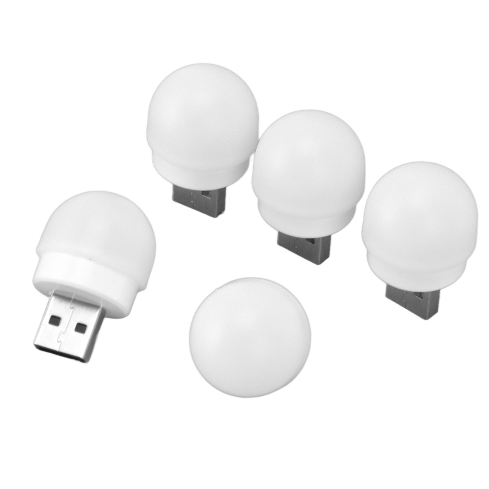 5pcs USB Night Lights Plug In Energy Saving Eye Protection Mini LED Bulb for view 4