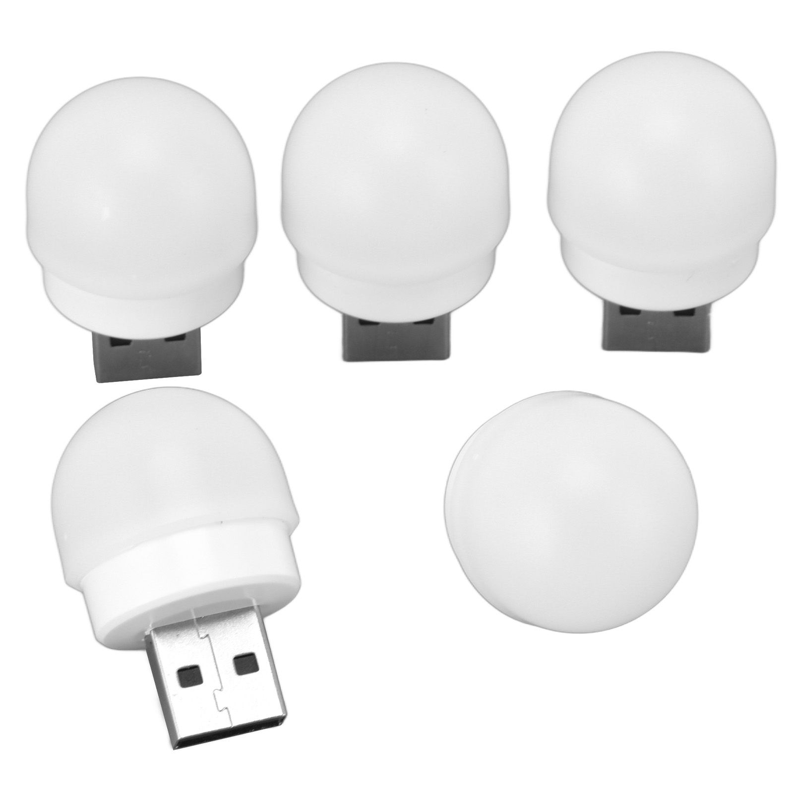 5pcs USB Night Lights Plug In Energy Saving Eye Protection Mini LED Bulb for view 8