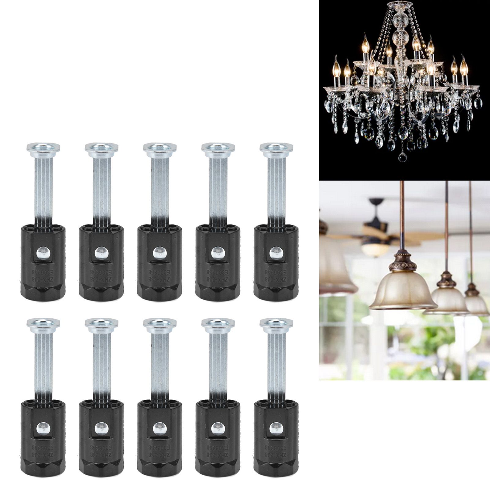 10PCS 125V E12 Lamp Holder E12 Hanging Light Lampholder Lamp Base for view 11
