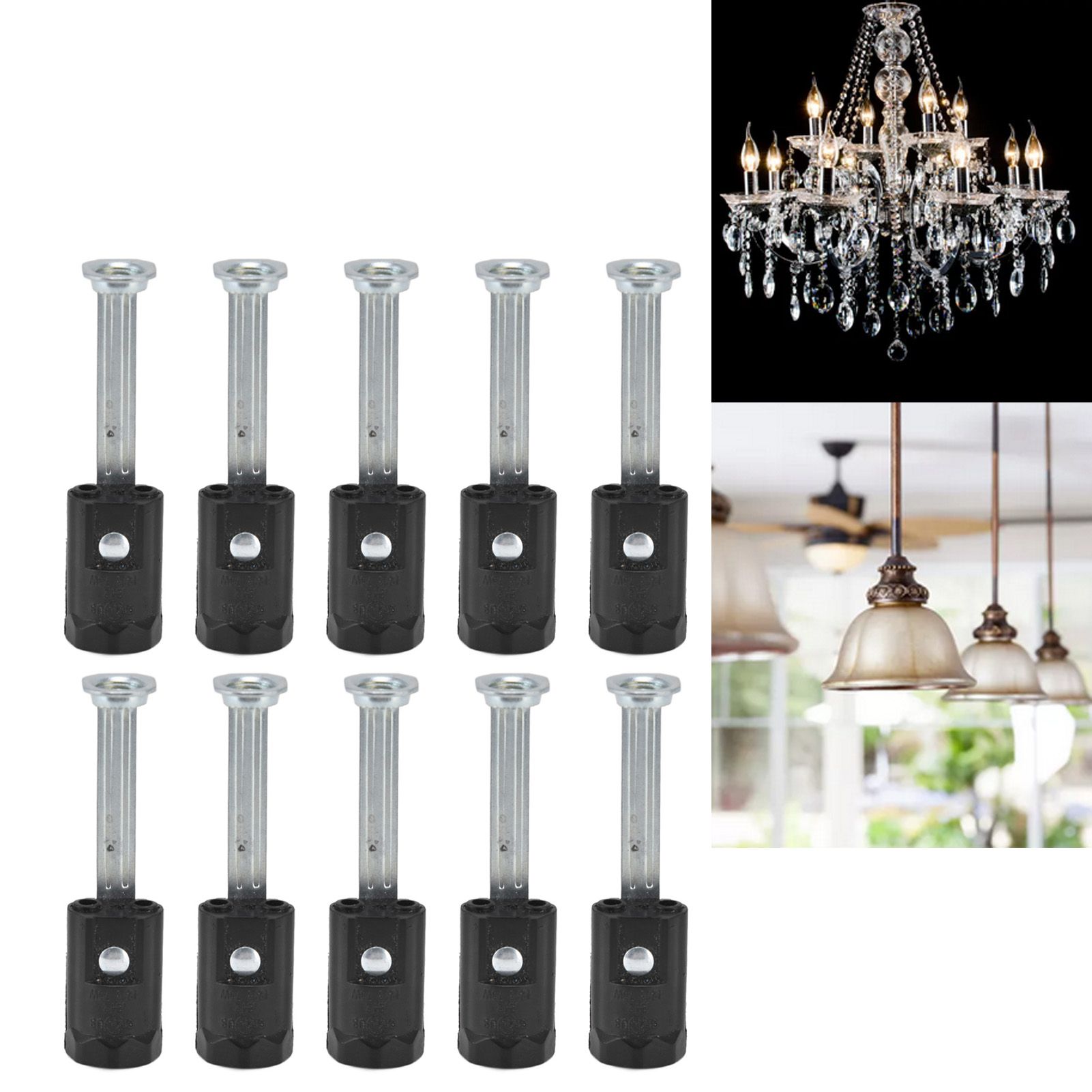 10PCS 125V E12 Lamp Holder E12 Hanging Light Lampholder Lamp Base for view 11