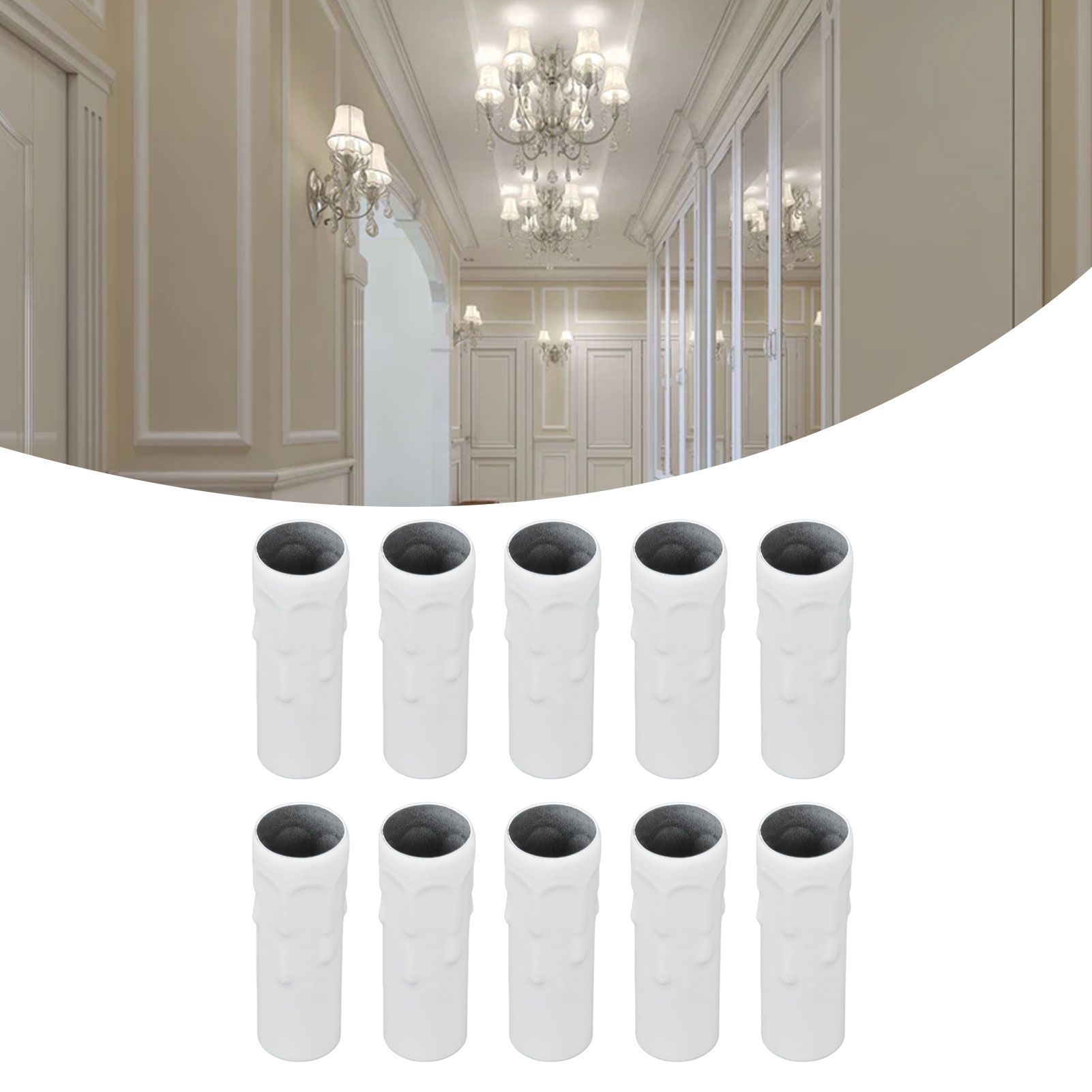 10Pcs E14 Metal Tube for Candle Lamp Holder Lamp Base Lighting Accessories view 11