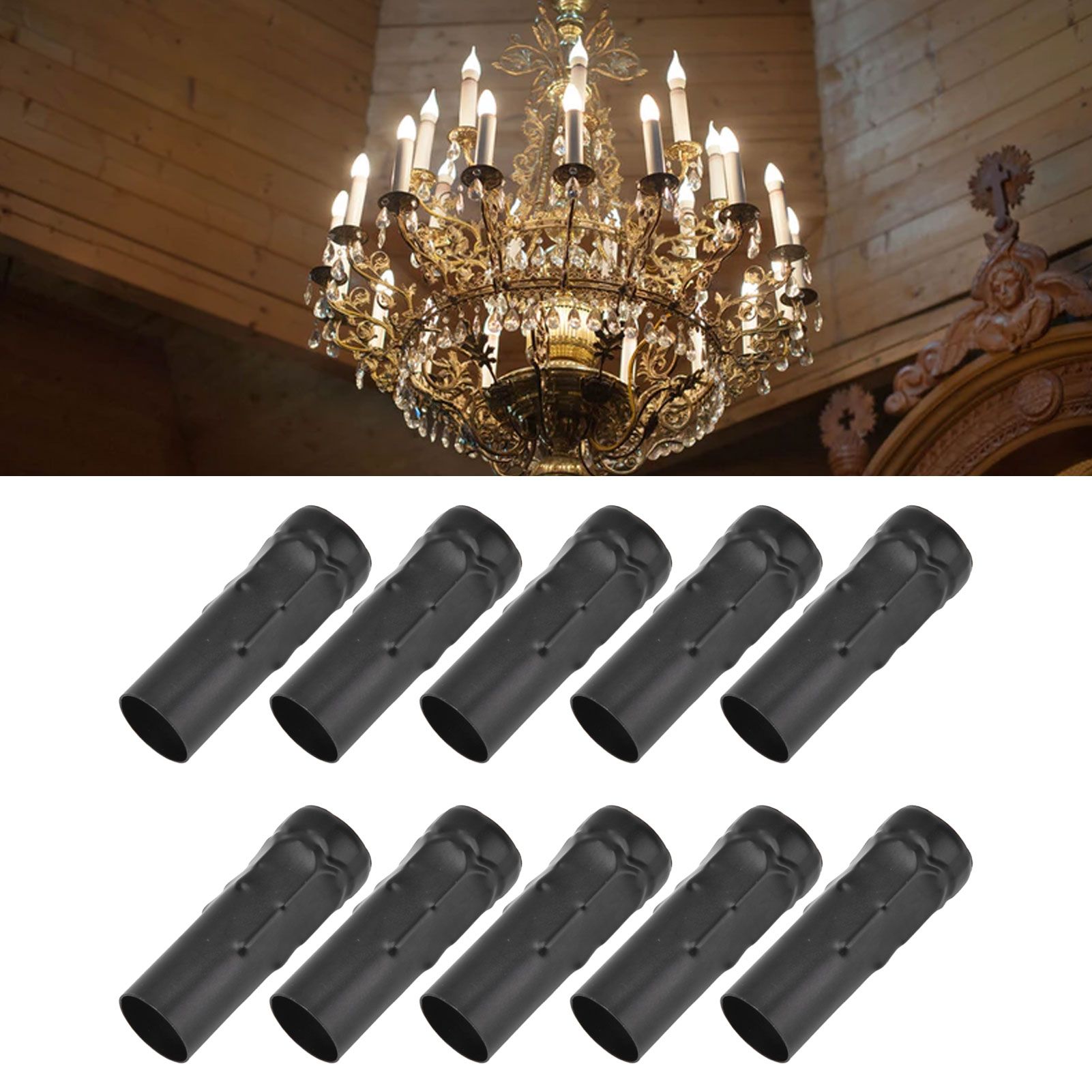 10Pcs E14 Metal Tube for Candle Lamp Holder Lamp Base Lighting Accessories view 12