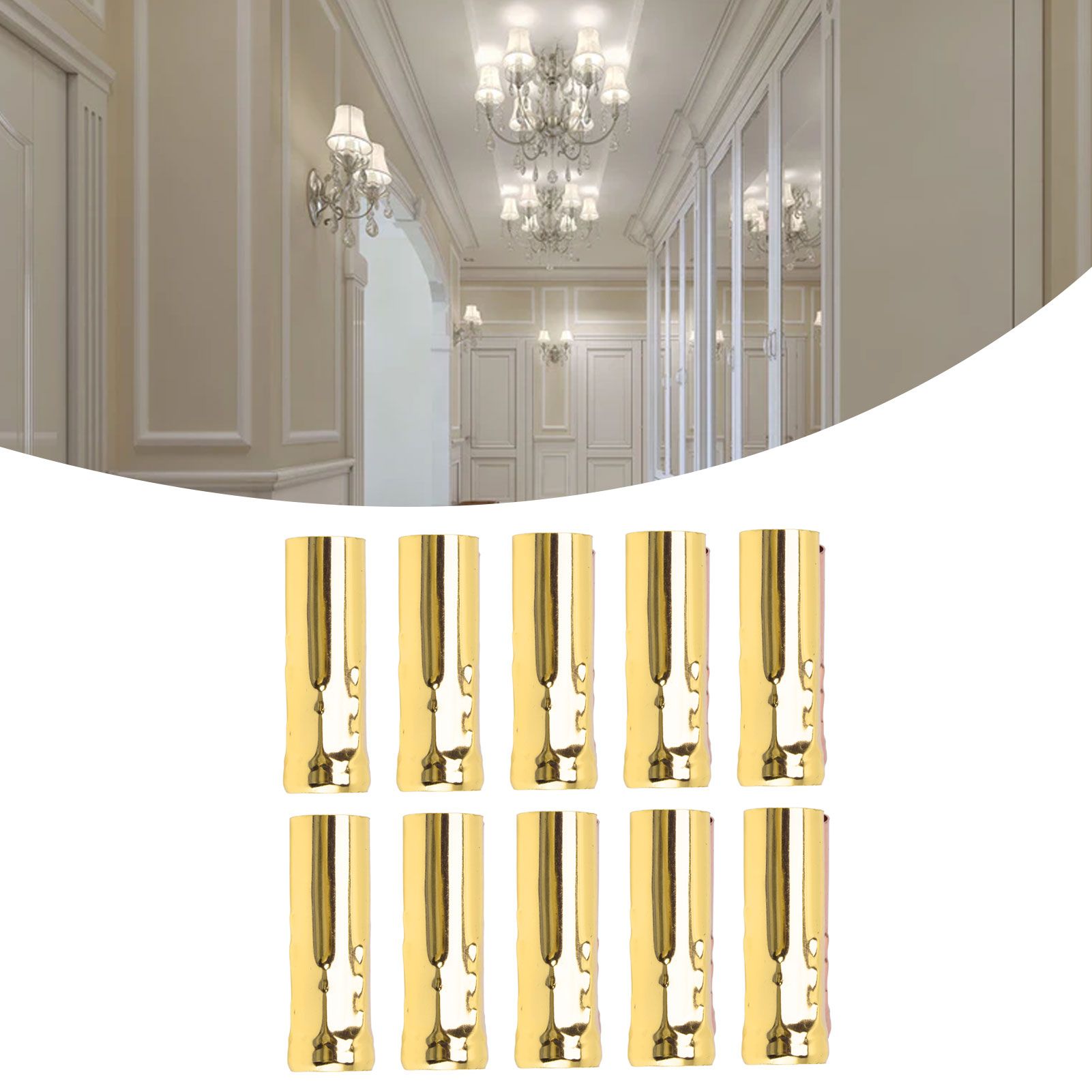 10Pcs E14 Metal Tube for Candle Lamp Holder Lamp Base Lighting Accessories view 11