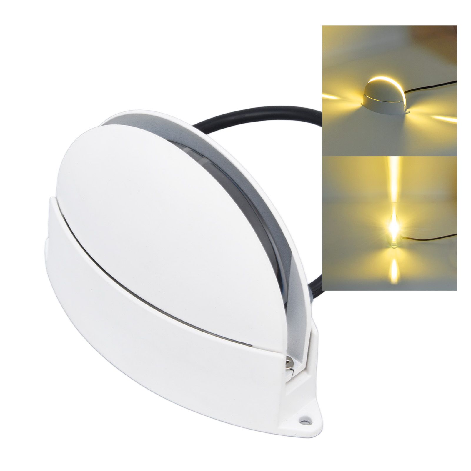 Window Sill Lamp 180° Luminous Semicircular LED Wall Light for Hallway view 10