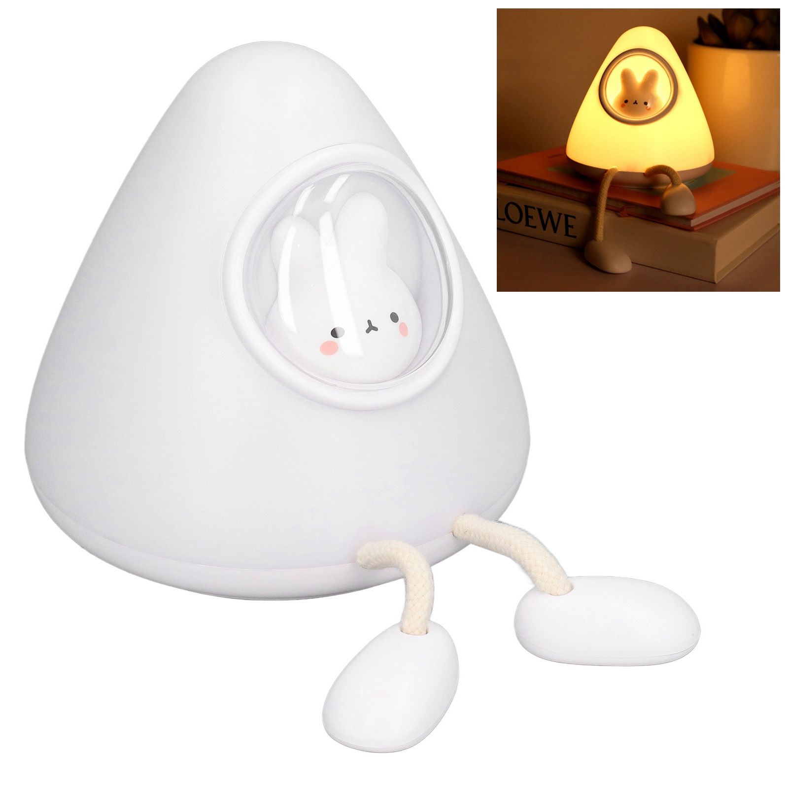 Kids Night Light Space Capsule Design Cute Soft Warm Light Dual Mode Easy view 11