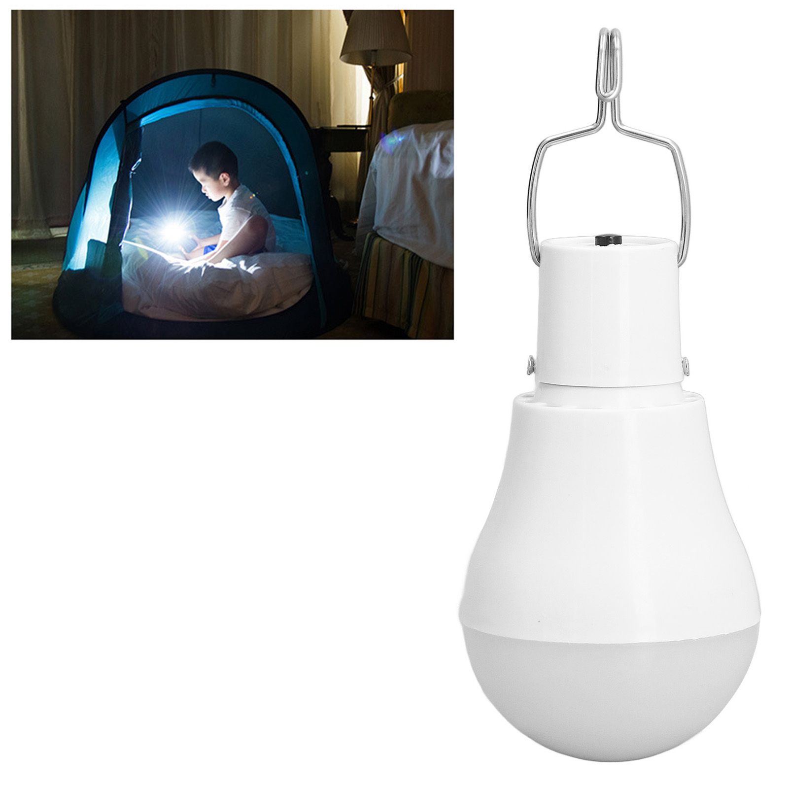 Solar Light Bulb Energy Saving White Light USB Solar LED Bulb Light for view 11