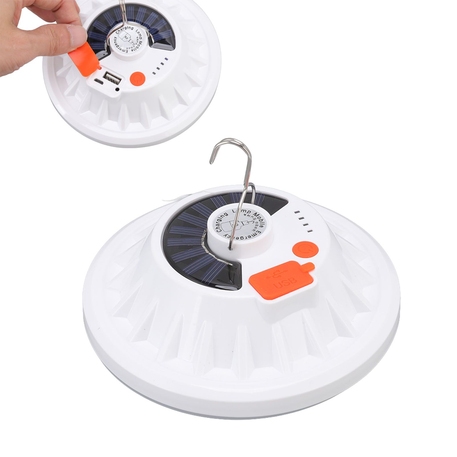 Solar Emergency Light IP65 Waterproof 60 LEDs USB Rechargeable Camping Light view 10