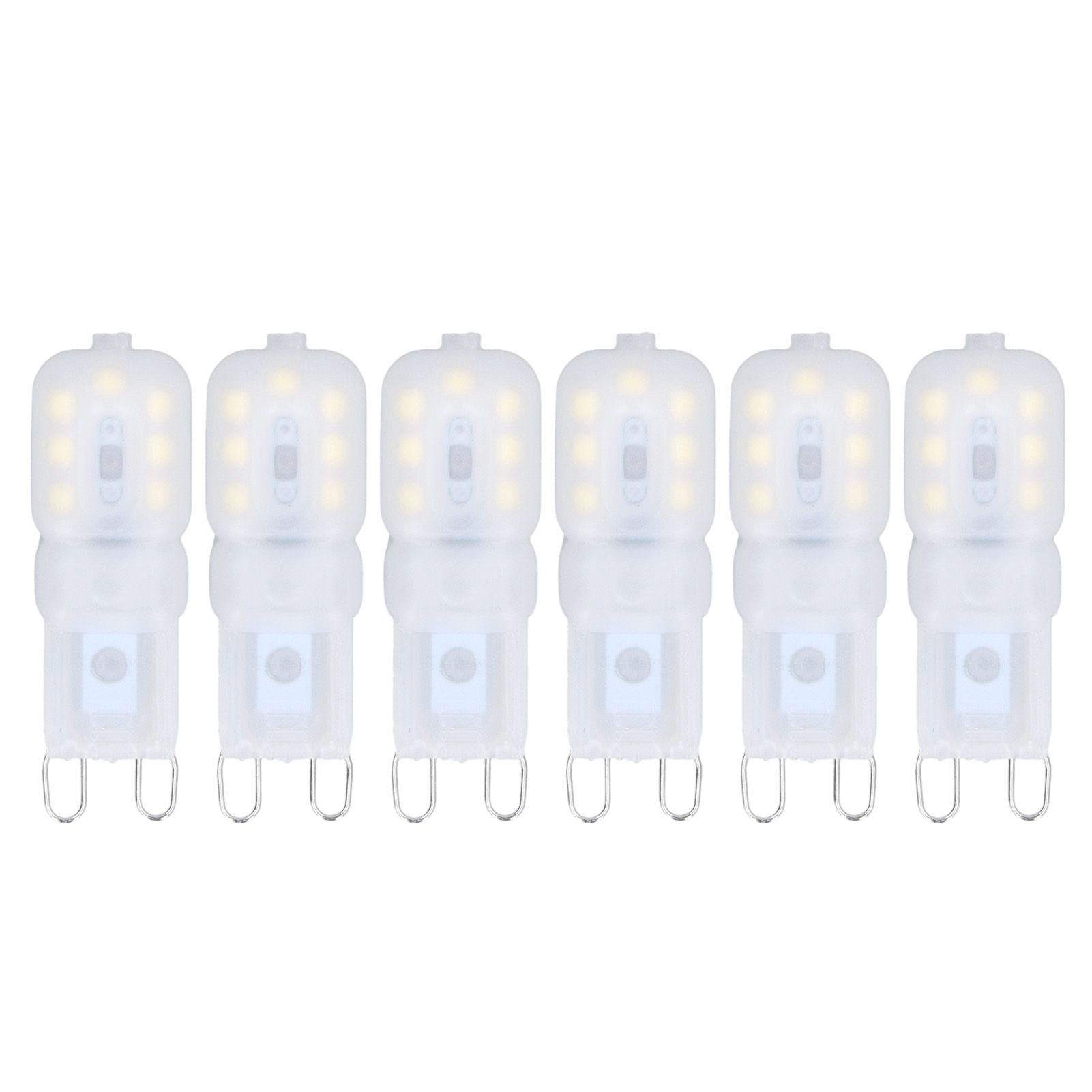 6Pcs G9 LED Light Bulbs Dimmable 3W Energy Saving 360 Degree Light Light Bulb