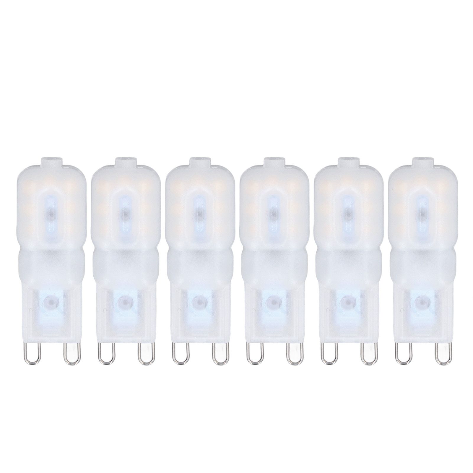 6Pcs G9 LED Light Bulbs Dimmable 3W Energy Saving 360 Degree Light Light Bulb