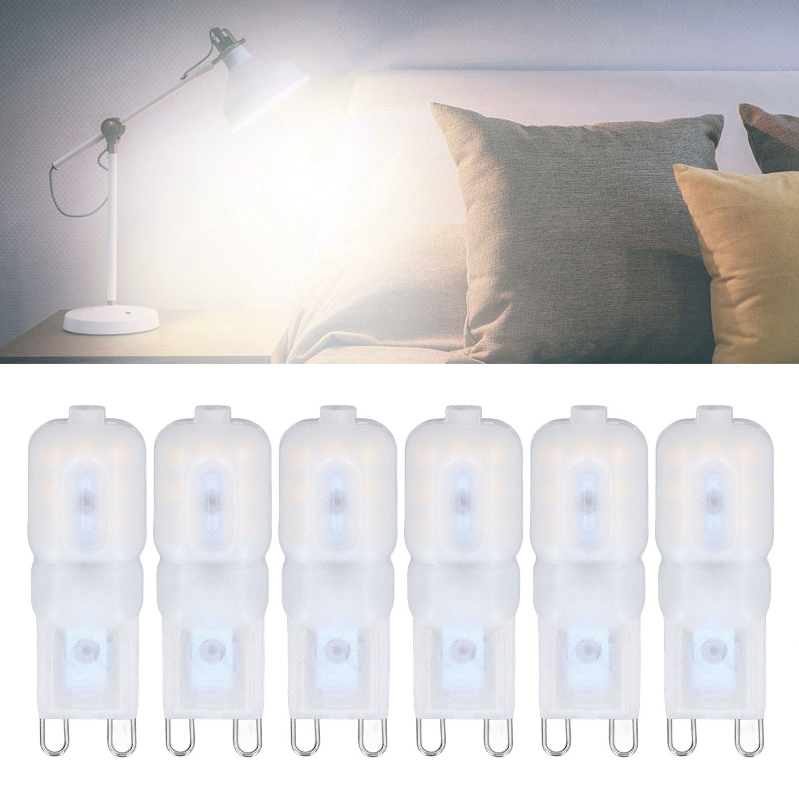 6Pcs G9 LED Light Bulbs Dimmable 3W Energy Saving 360 Degree Light Light Bulb view 12