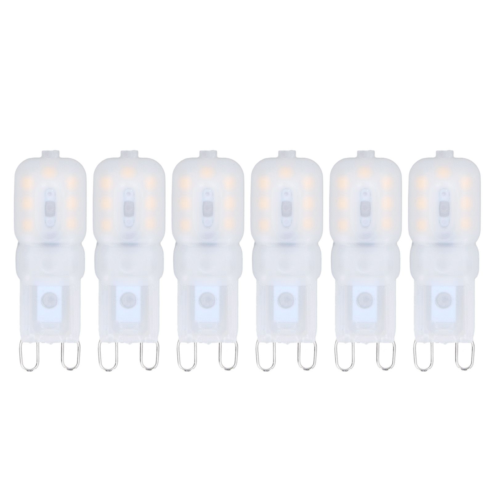 6Pcs G9 LED Light Bulbs Dimmable 3W Energy Saving 360 Degree Light Light Bulb