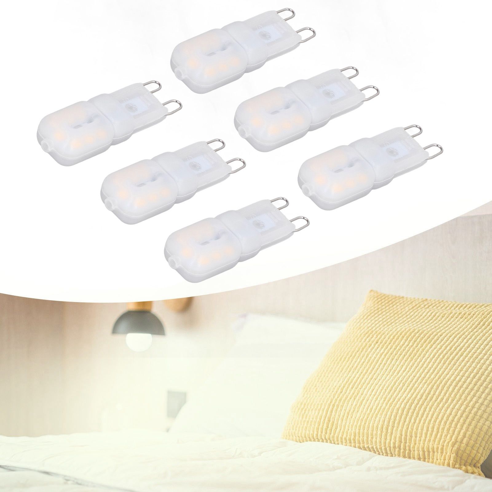 6Pcs G9 LED Light Bulbs Dimmable 3W Energy Saving 360 Degree Light Light Bulb view 12