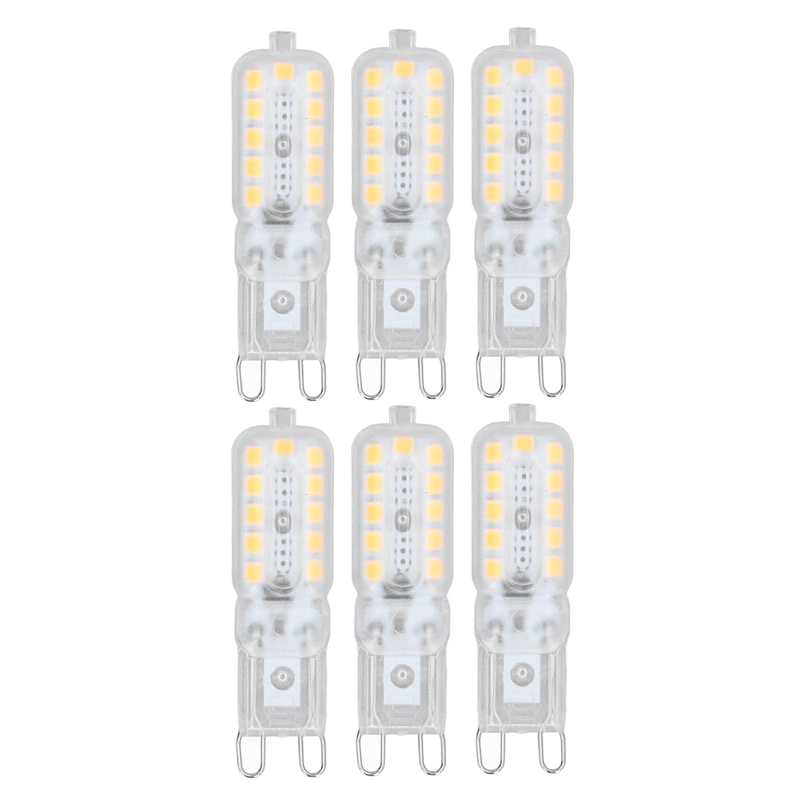 6pcs G9 LED Bulb 5W Transparent Cover 22LED Dimmable G9 Light Bulb for Ceiling view 2