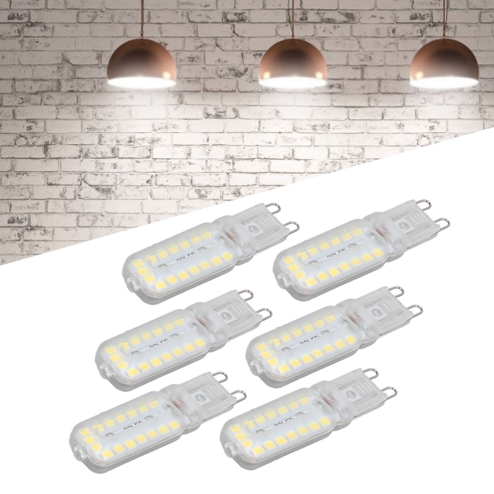 6pcs G9 LED Bulbs 7W Dimmable 360° Illumination Replacement Light Bulb for view 11