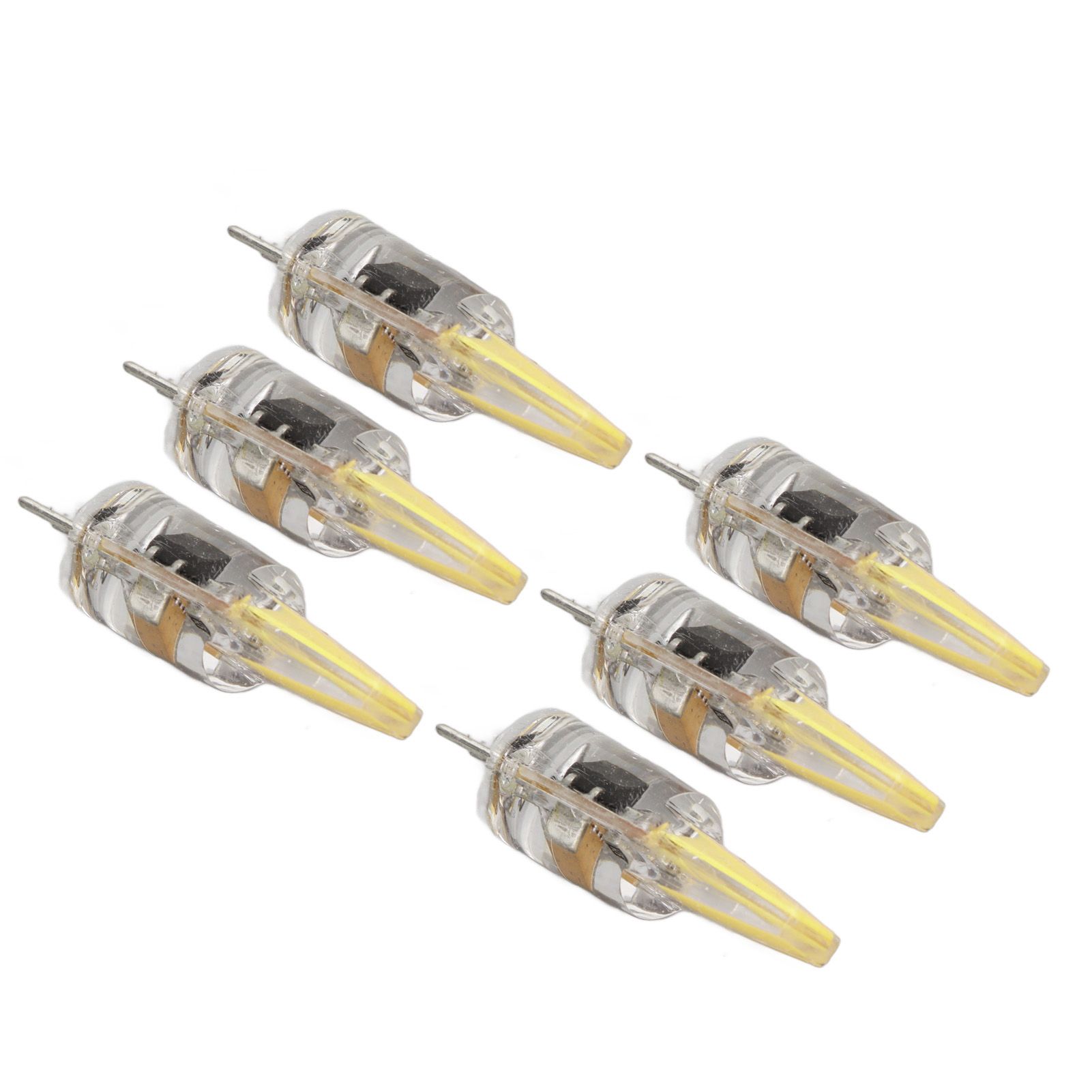 6 Pcs 6W 500LM G4 Bulb LED COB Silica Gel Energy Saving Lamp Bulb for Ceiling view 5