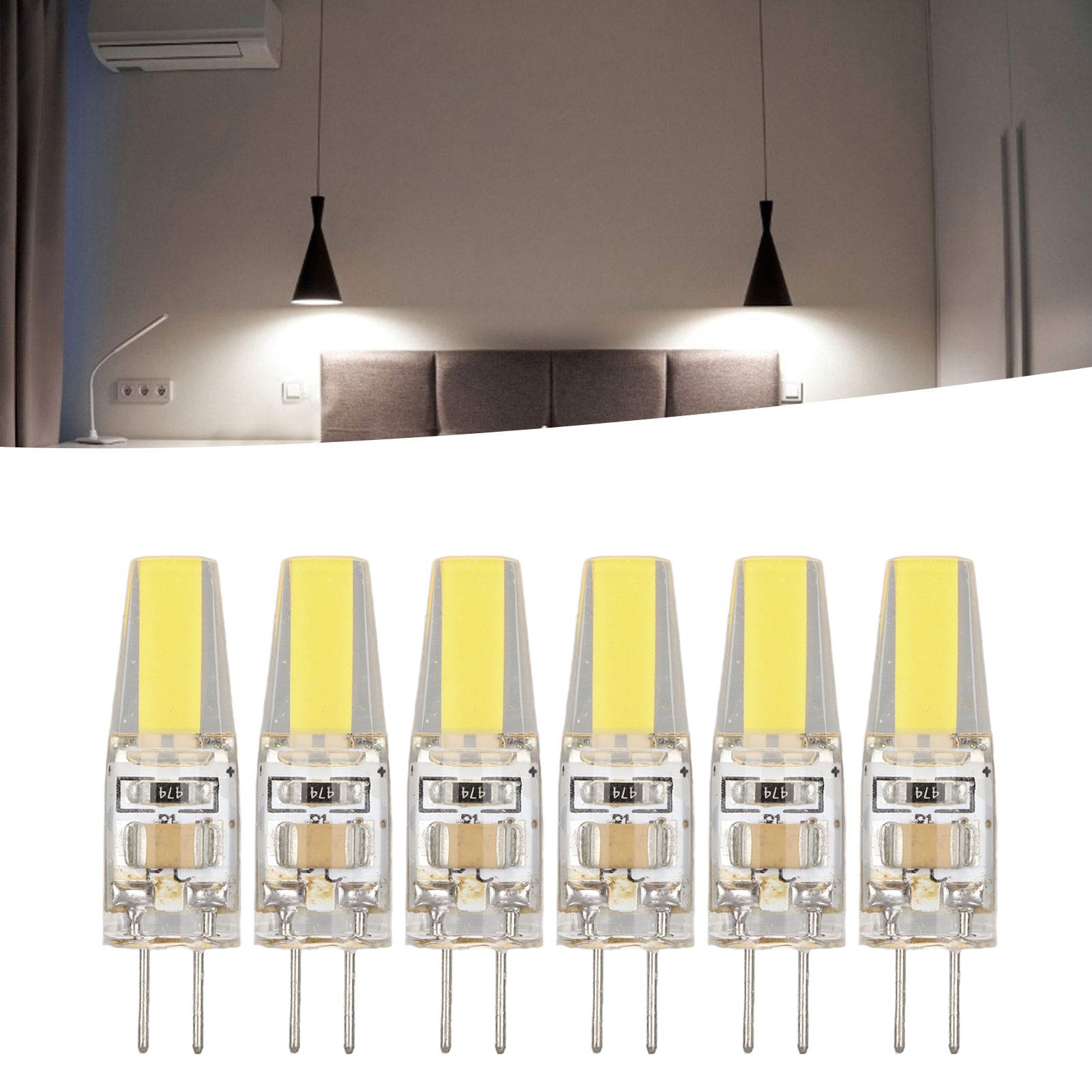 6 Pcs 6W 500LM G4 Bulb LED COB Silica Gel Energy Saving Lamp Bulb for Ceiling view 12