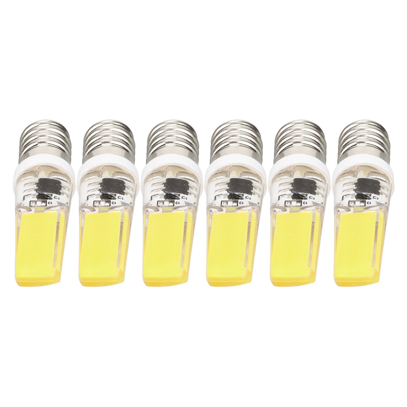 6PCS E14 COB Lamp Bulb Mini 360 Degree Lighting Heat Sinking Silicone Anti view 5