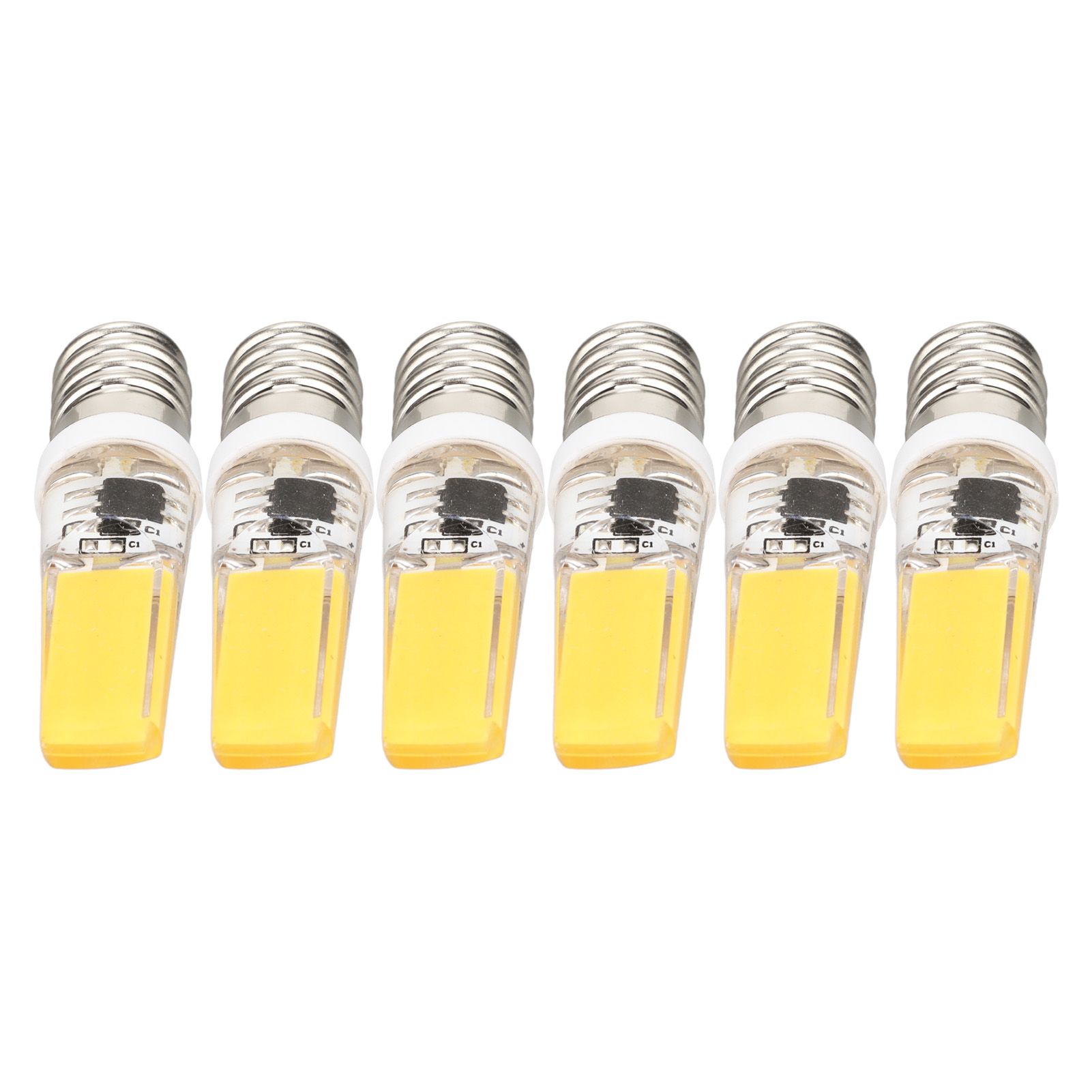 6PCS E14 COB Lamp Bulb Mini 360 Degree Lighting Heat Sinking Silicone Anti view 7