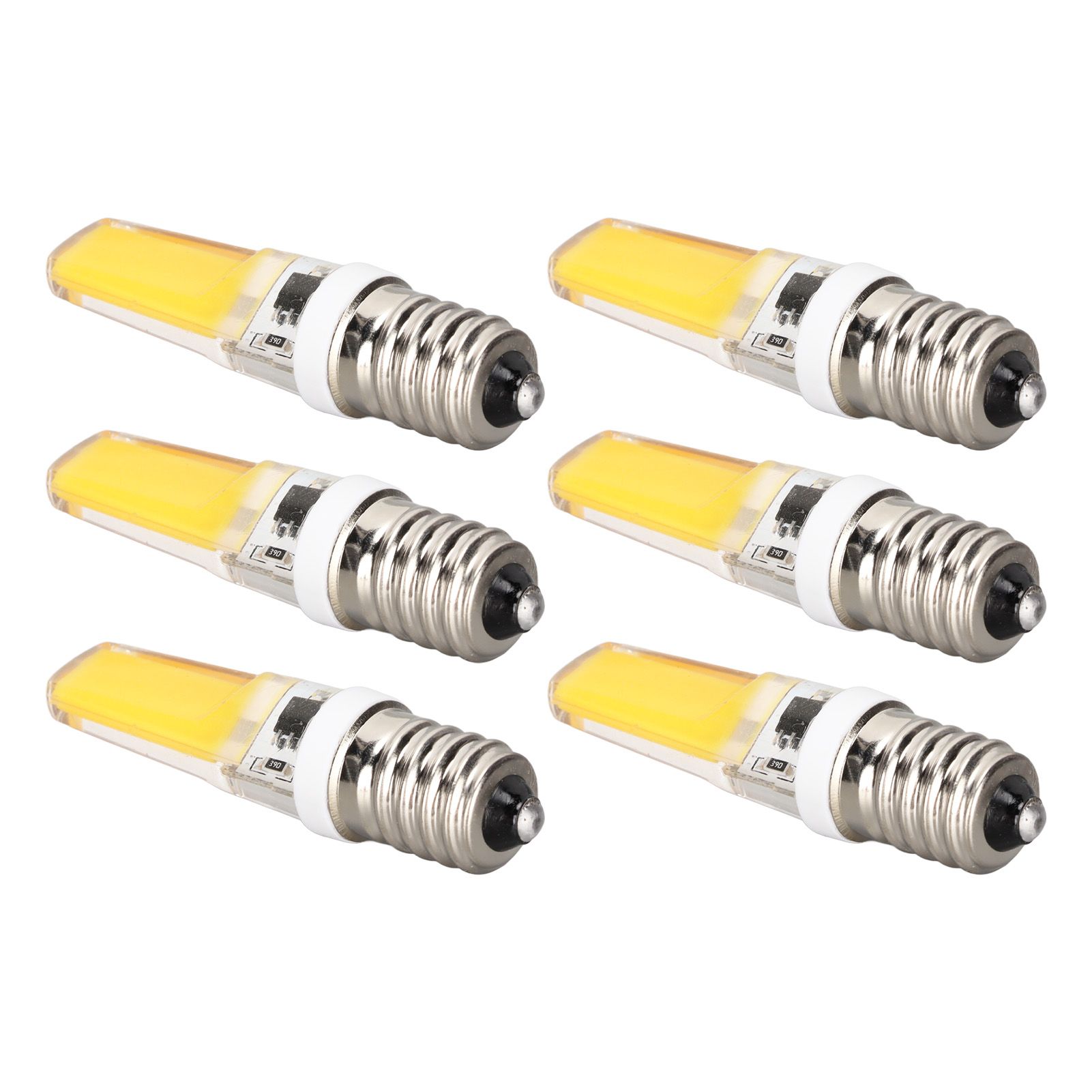 6PCS E14 COB Lamp Bulb Mini 360 Degree Lighting Heat Sinking Silicone Anti view 10