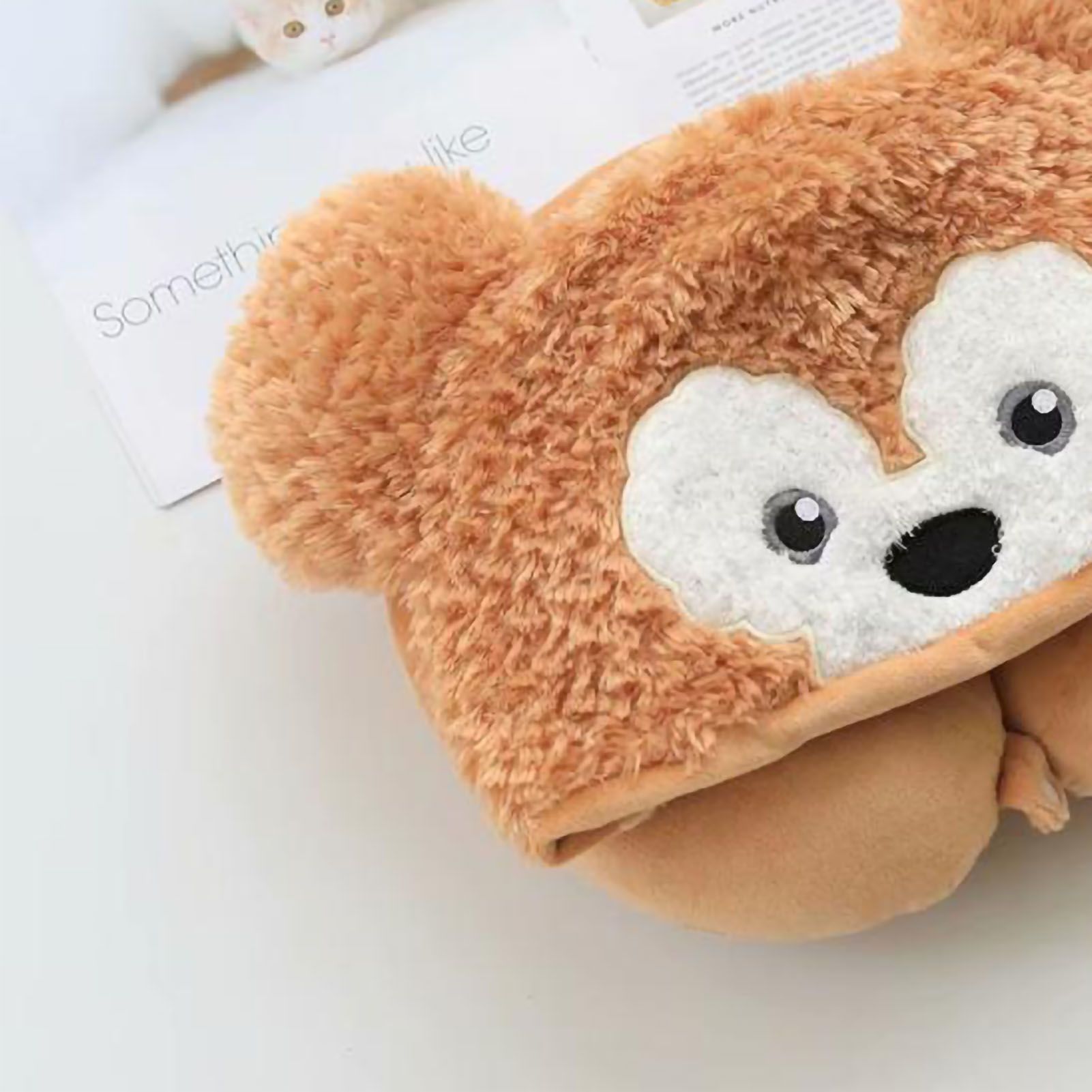 Hooded U Shaped Pillow Cute Cartoon Travel PP Cotton U Shaped Neck Pillow for view 4
