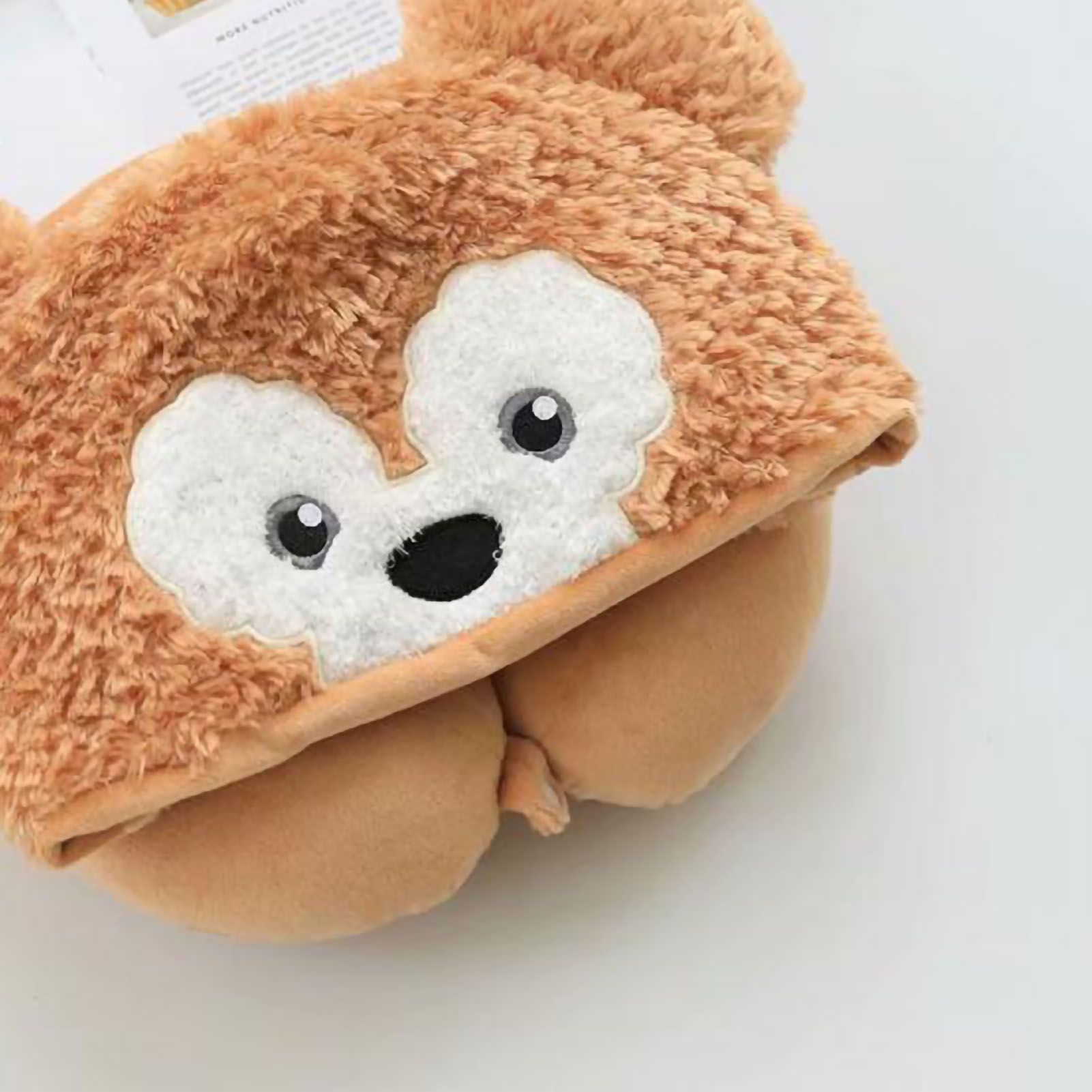 Hooded U Shaped Pillow Cute Cartoon Travel PP Cotton U Shaped Neck Pillow for view 5