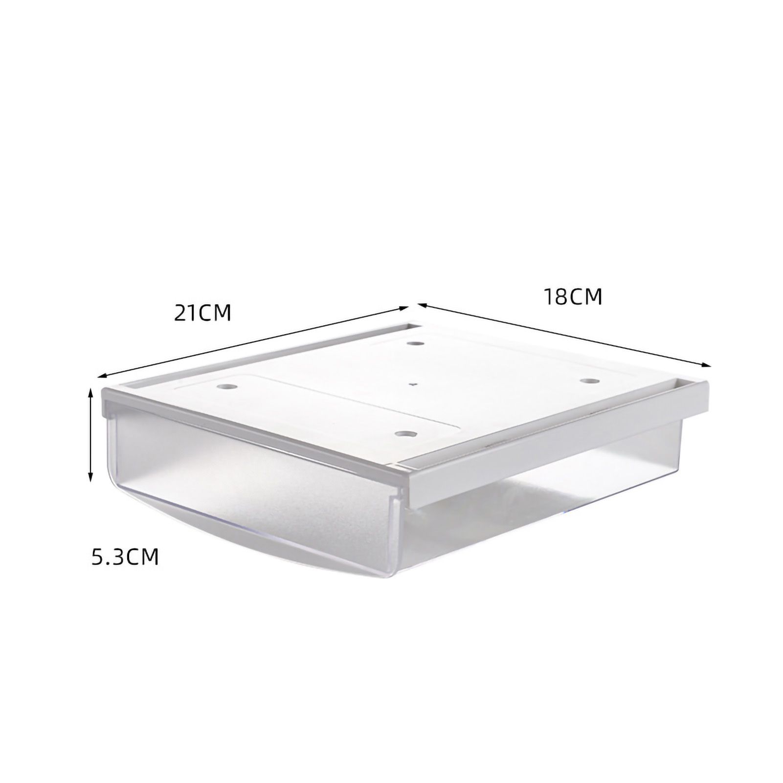 Under Desk Storage Box No Punching Storage ABS PS Small Hidden Drawer For view 4