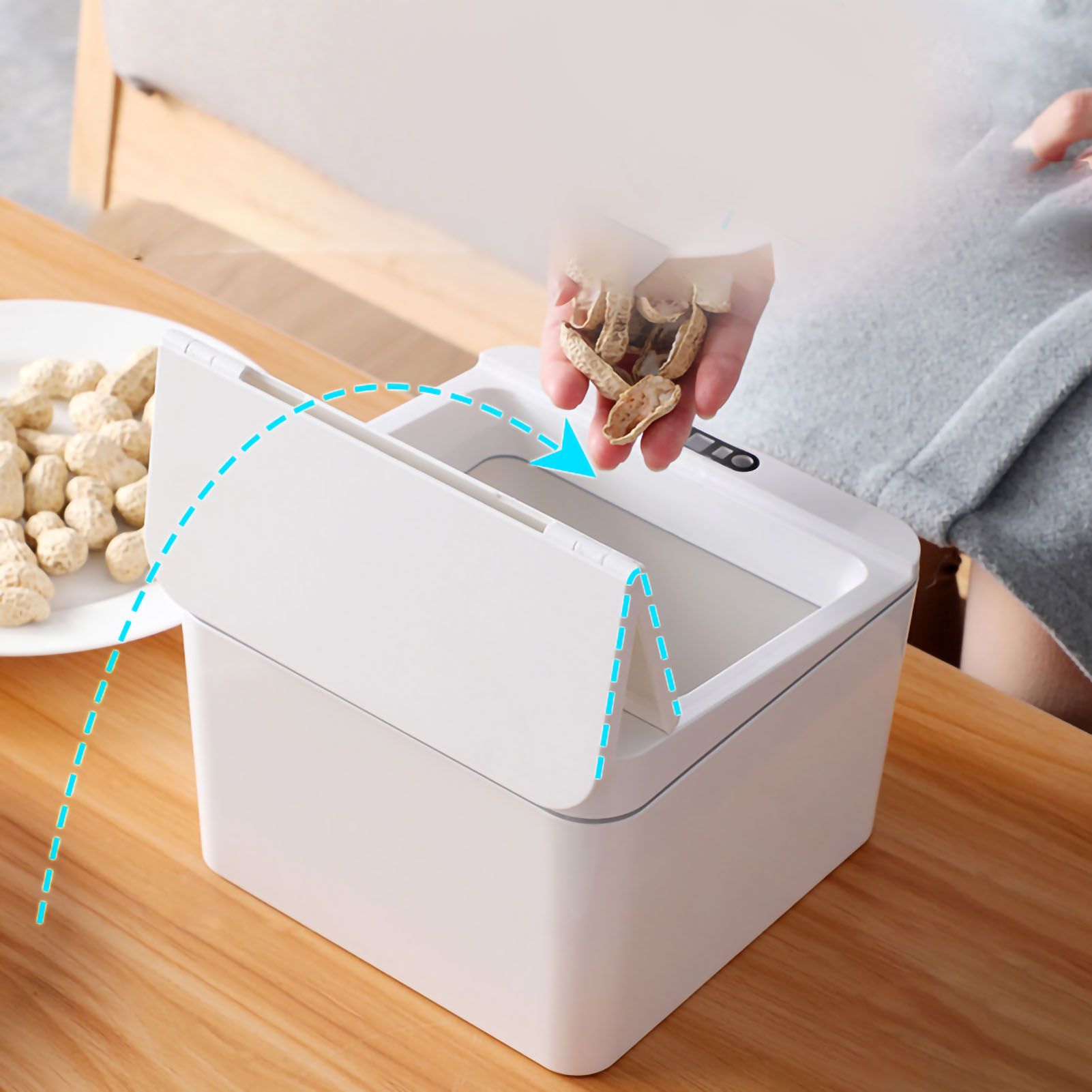 Smart Sensor Trash Waste Can Multifunctional Electric Induction Storage Bin view 2