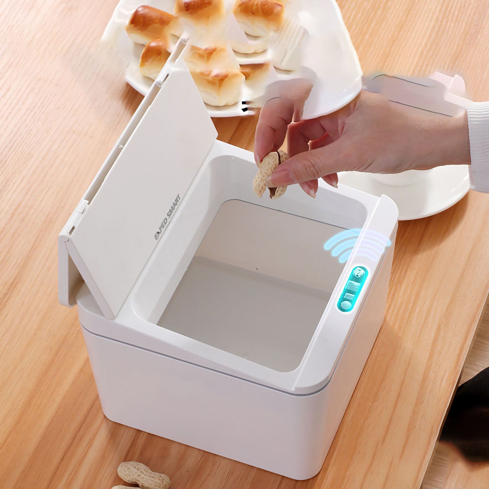 Smart Sensor Trash Waste Can Multifunctional Electric Induction Storage Bin view 5