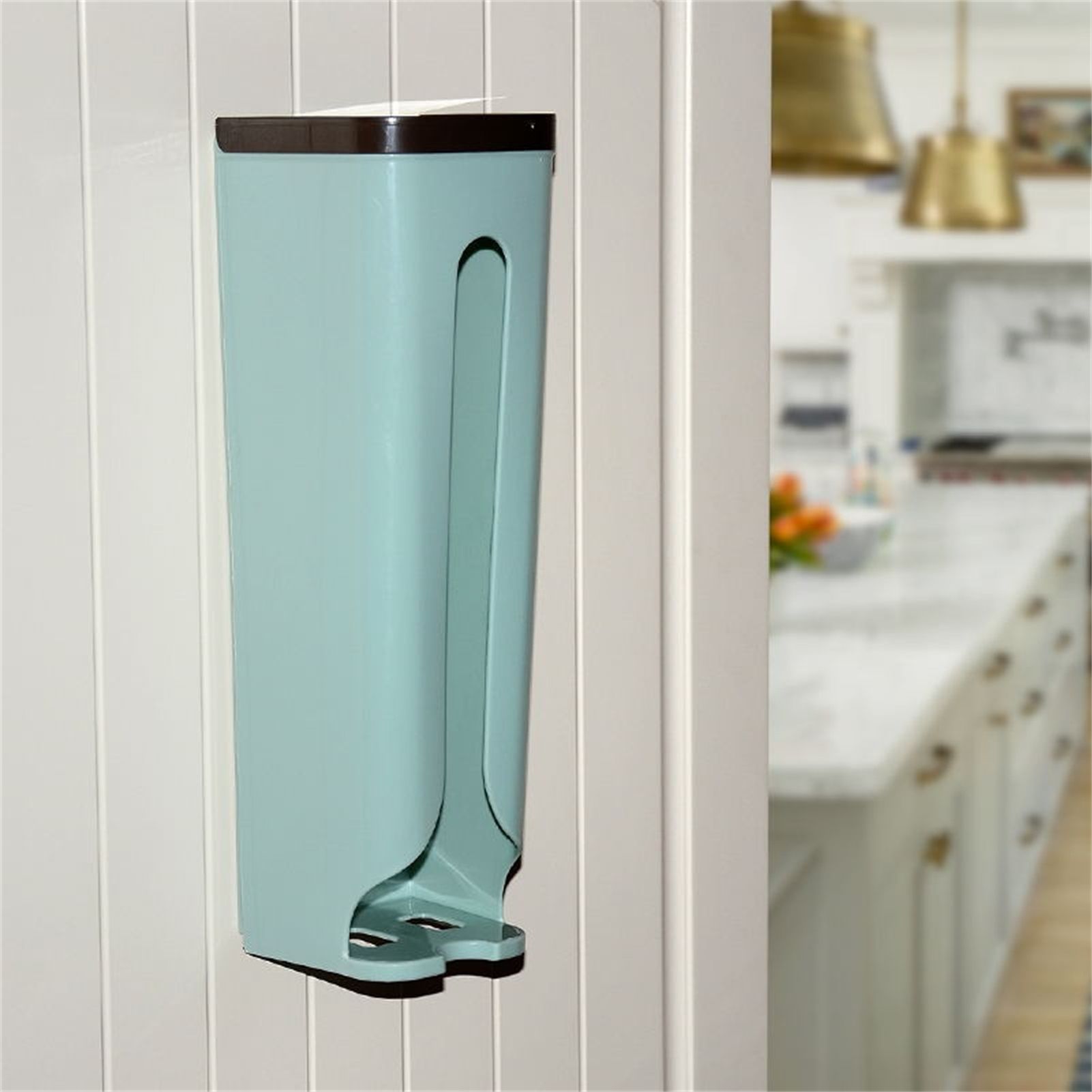 2PCS Wall Mounted Garbage Bag Storage Rack Back Adhesive Organizer view 5