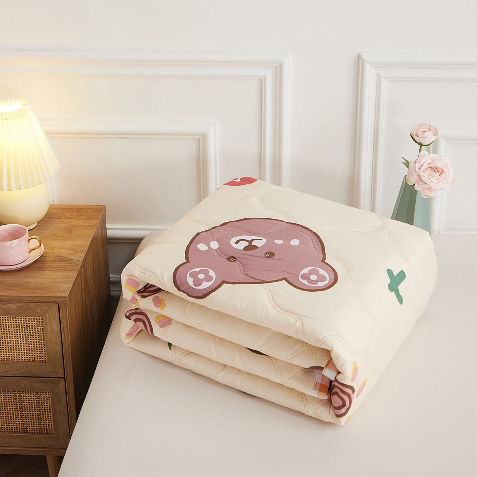 Summer Air Conditioner Quilt Machine Washable Soft Breathable Portable Air