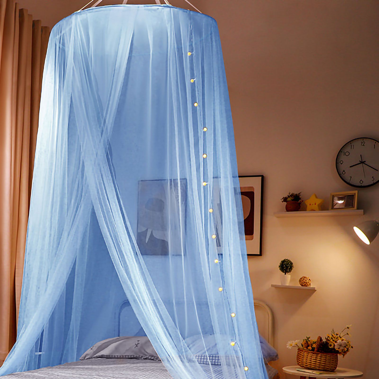 Mosquito Repelling Net Hanging Princess Canopy Insect Protection Room view 2