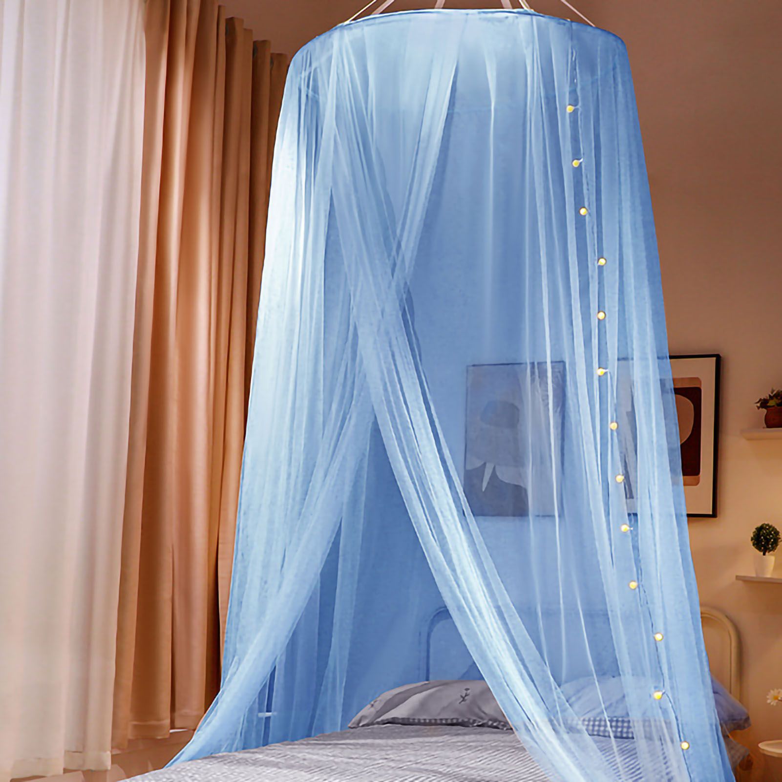 Mosquito Repelling Net Hanging Princess Canopy Insect Protection Room view 3