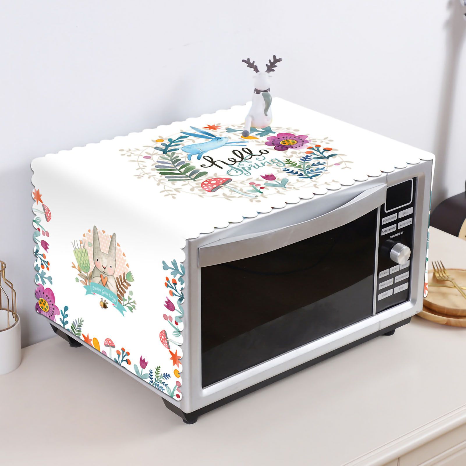 Microwave Cover Cloth Oven Cute Dust Proof Shiled Universal Oil Proof Nordic
