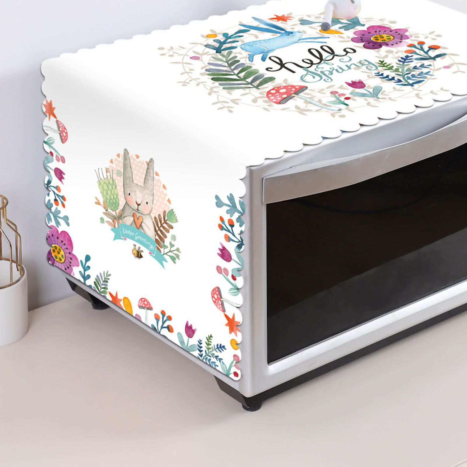 Microwave Cover Cloth Oven Cute Dust Proof Shiled Universal Oil Proof Nordic view 3