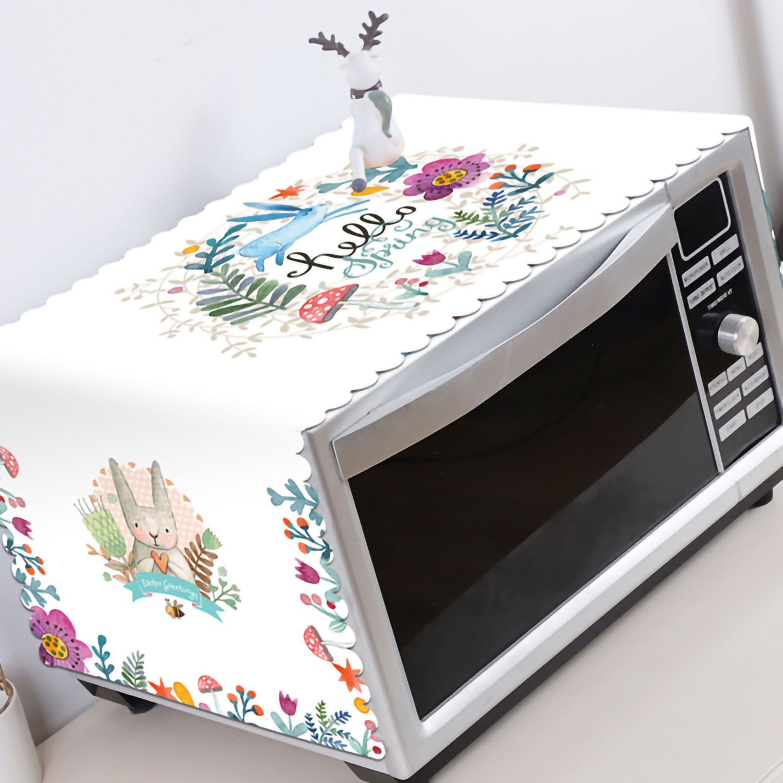 Microwave Cover Cloth Oven Cute Dust Proof Shiled Universal Oil Proof Nordic view 4